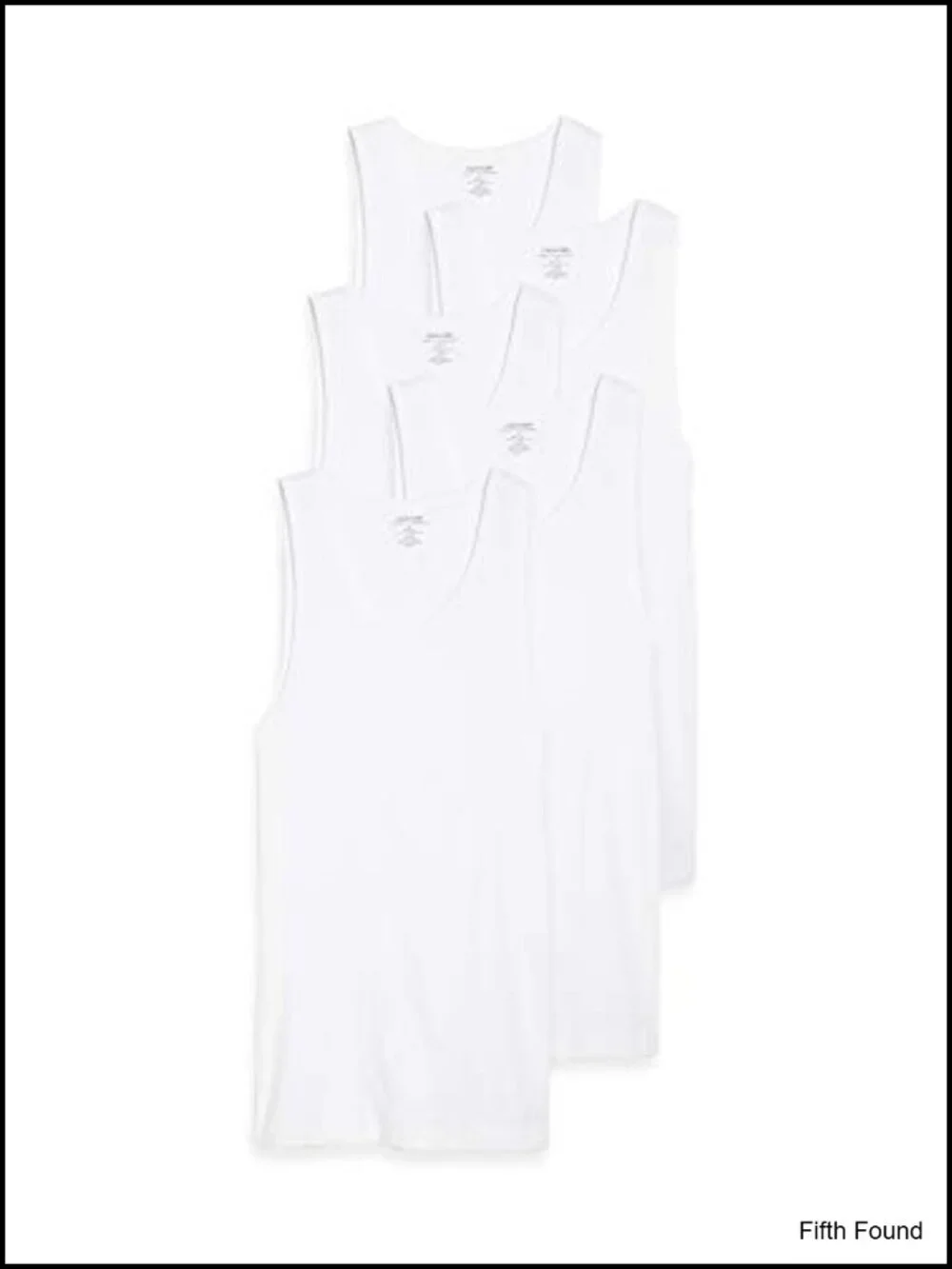 5-Pack Cotton Tanks Sleeveless Crew Neck Undershirts